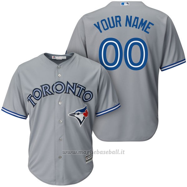 Maglia Toronto Blue Jays Personalizzate Grigio